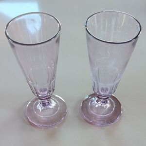 Purple Vintage Parfait Champagne Glasses